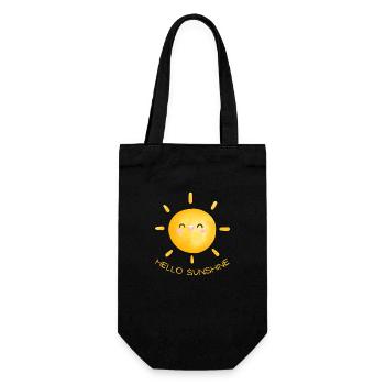 Bonjour Sunshine - Sac à bouteille - noir - Devant