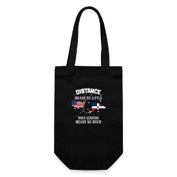 Distance Means So Little When Someone Means Much - Gift Bag for Bottles - black - Front