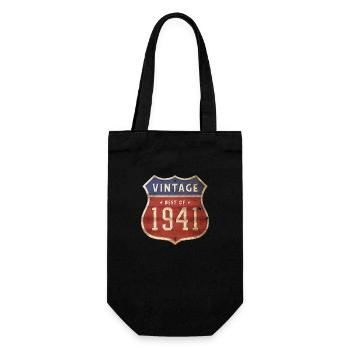 83 Jahre alter Jahrgang 1941 Limitierte Auflage 83. - Geschenkbeutel für Flaschen - Schwarz - Vorne
