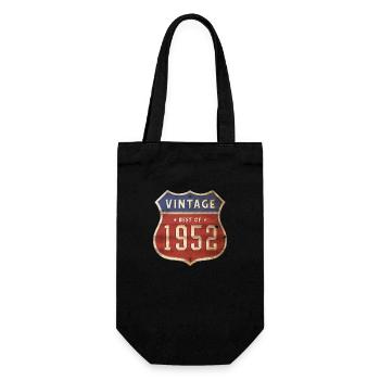 72 Years Old Vintage 1952 Limited Edition 72nd - Gift Bag for Bottles - black - Front