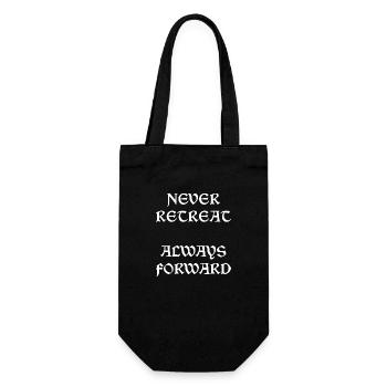 Never Retreat Always Forward - Gift Bag for Bottles - black - Front