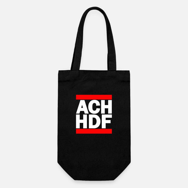 ACH HDF cooles Design - Geschenkbeutel für Flaschen - Schwarz