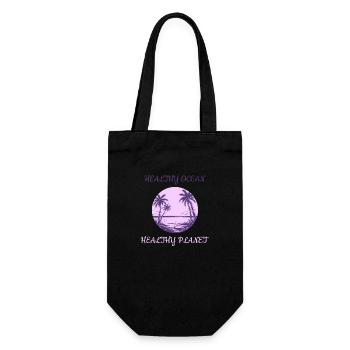 Marine Conservation - Gift Bag for Bottles - black - Front
