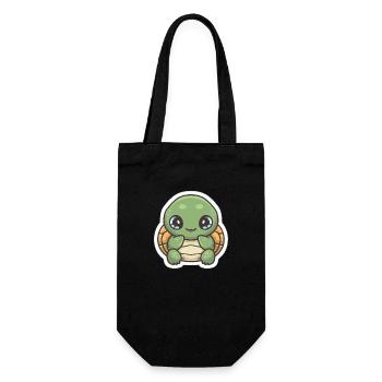 Turtle Lover - Gift Bag for Bottles - black - Front