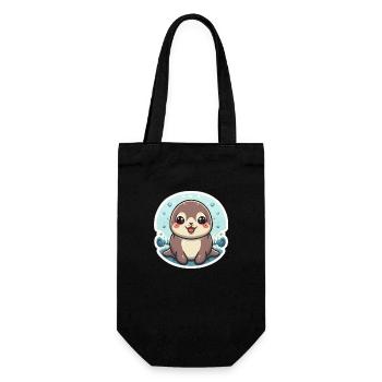 Sea Lion Lover - Gift Bag for Bottles - black - Front