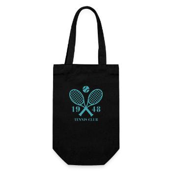 1948 Tennisclub - Geschenkbeutel für Flaschen - Schwarz - Vorne