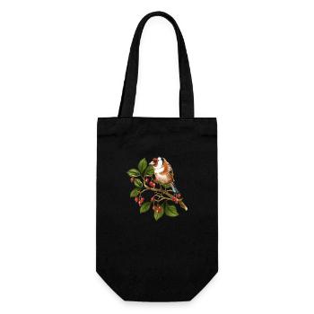 Oiseau coloré - Sac à bouteille - noir - Devant