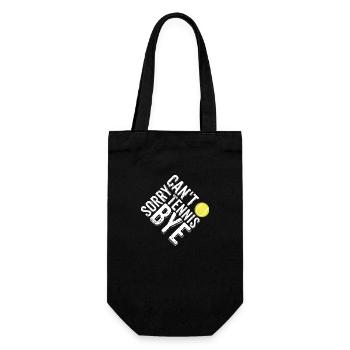 Désolé ne peut pas Tennis Bye citation drôle Sport Dire - Sac à bouteille - noir - Devant