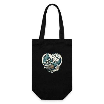 Lily of the Valley Snail - Gift Bag for Bottles - black - Front