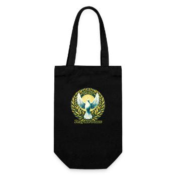 Pray for Peace - Gift Bag for Bottles - black - Front