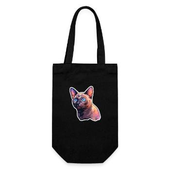 Chat birman - Sac à bouteille - noir - Devant