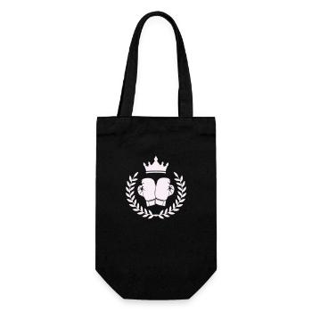 boxing boxen wappen - Geschenkbeutel für Flaschen - Schwarz - Vorne