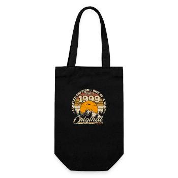 Made in 1999 Retro 1999 Birthday Gift 1999 - Gift Bag for Bottles - black - Front
