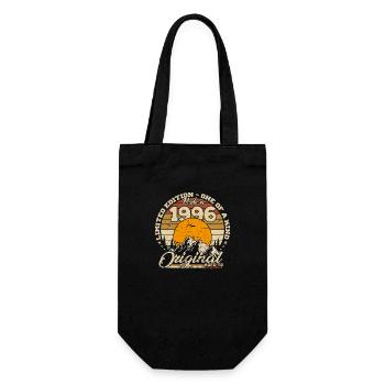 Hergestellt im Jahr 1996 Retro 1996 Geburtstagsgeschenk 1996 - Geschenkbeutel für Flaschen - Schwarz - Vorne