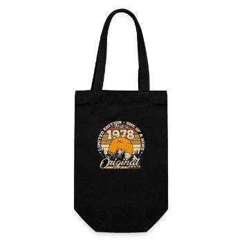 Made in 1978 Birthday Gift 1978 Retro 1978 - Gift Bag for Bottles - black - Front