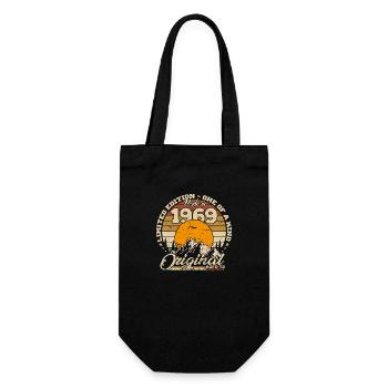 Hergestellt im Jahr 1969 Retro 1969 Geburtstagsgeschenk - Geschenkbeutel für Flaschen - Schwarz - Vorne