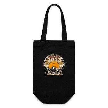 Made in 2023 Cadeau anniversaire 2023 Rétro 2023 - Sac à bouteille - noir - Devant
