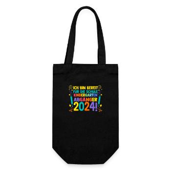 10th Grade School Child Back to School Kindergarten Kita - Gift Bag for Bottles - black - Front