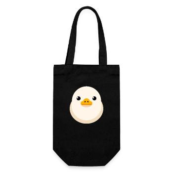 Küken Hell Minimal Clipart - Geschenkbeutel für Flaschen - Schwarz - Vorne