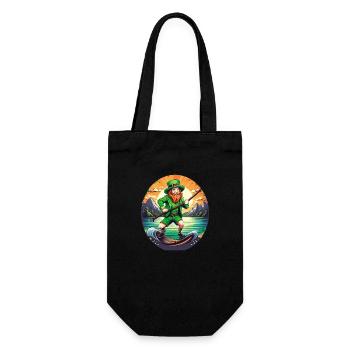 St. Patrick's Day Shamrock Stand Up Paddle SUP - Gift Bag for Bottles - black - Front