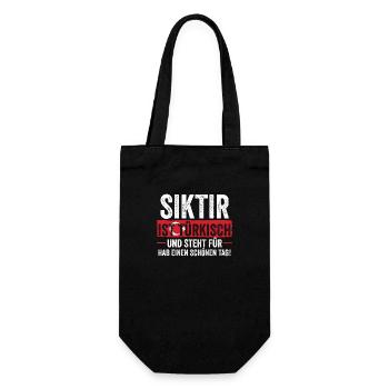 Turks Turkish Turkey - Gift Bag for Bottles - black - Front