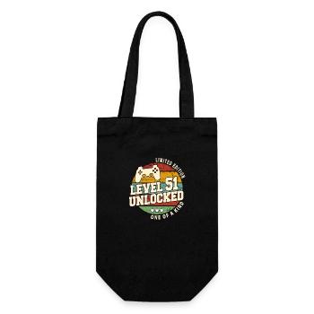 Vintage Born One Month of 1973 Birthday - Gift Bag for Bottles - black - Front