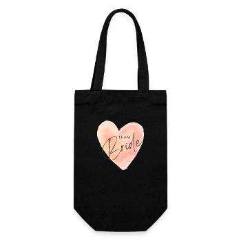 Team Bride - Geschenkbeutel für Flaschen - Schwarz - Vorne
