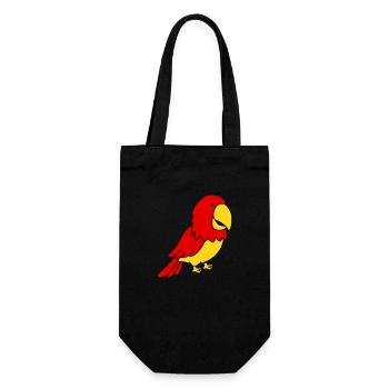 parrot - Gift Bag for Bottles - black - Front