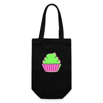 cupcake - Geschenkbeutel für Flaschen - Schwarz - Vorne