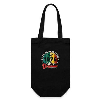 Anniversaire vintage 1976 - idée cadeau rétro 1976 - Sac à bouteille - noir - Devant