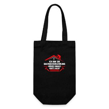 Dachdeckerei Ausbildung Lehrling Auzbi Dachdecker - Geschenkbeutel für Flaschen - Schwarz - Vorne