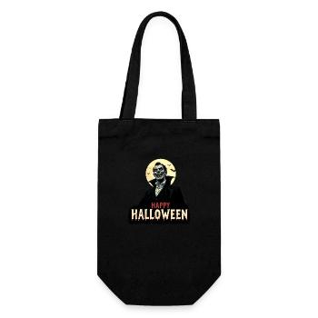 Draculas Halloween-Gruß - Geschenkbeutel für Flaschen - Schwarz - Vorne