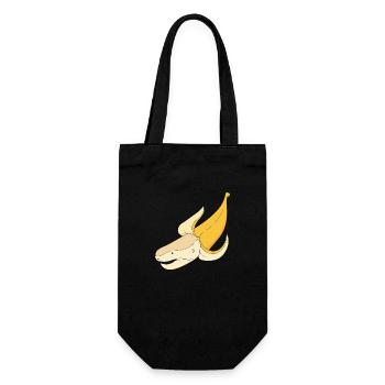 bananashark - Geschenkbeutel für Flaschen - Schwarz - Vorne