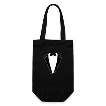 Vintage Party-Smoking Vintage Party Tuxedo - Geschenkbeutel für Flaschen - Schwarz - Vorne
