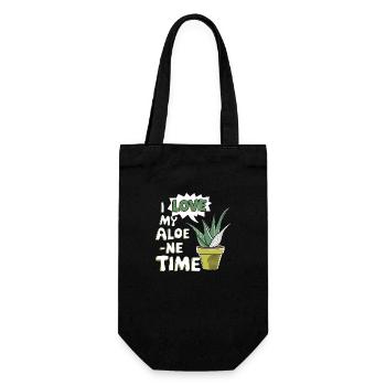 Perfect time for aloe vera fans - Gift Bag for Bottles - black - Front
