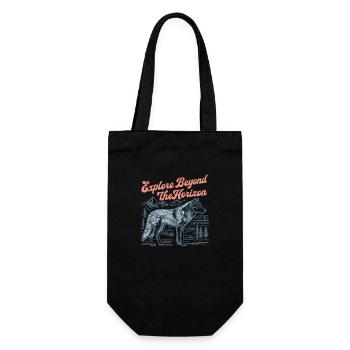 Explore Beyond the Horizon - Gift Bag for Bottles - black - Front