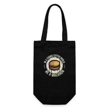 Soyez unique comme un macaron - Sac à bouteille - noir - Devant