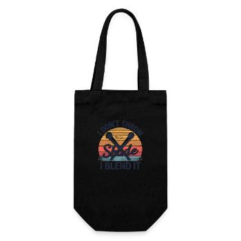 Trendy makeup motif with retro charm - Gift Bag for Bottles - black - Front