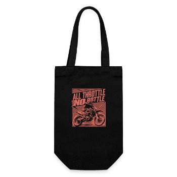 Pure motocross passion - Gift Bag for Bottles - black - Front