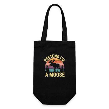 Love nature with humor - Gift Bag for Bottles - black - Front