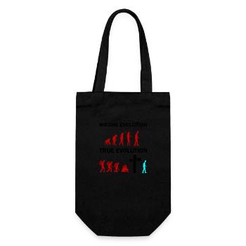 true evolution jesus - Gift Bag for Bottles - black - Front