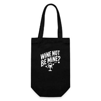 Wine Not Be Mine - Gift Bag for Bottles - black - Front