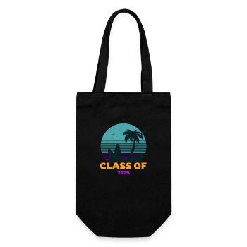 Class of 2025 blue sky sunset - Gift Bag for Bottles - black - Front