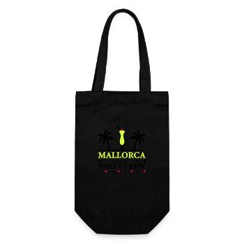 mallorca party crew - Geschenkbeutel für Flaschen - Schwarz - Vorne
