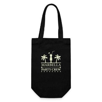 Marbella Party Crew - Gift Bag for Bottles - black - Front