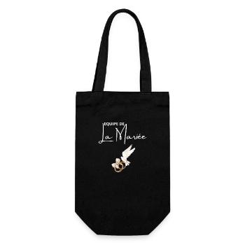 The Bride Team - Gift Bag for Bottles - black - Front