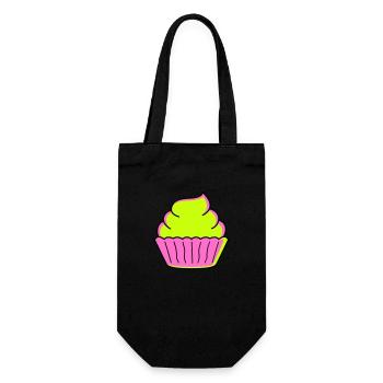 cupcake - Geschenkbeutel für Flaschen - Schwarz - Vorne