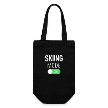 Skiing Mode On - Ski - Skiing - Directions - Gift Bag for Bottles - black - Front