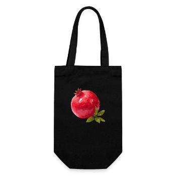 Pomegranate - Gift Bag for Bottles - black - Front