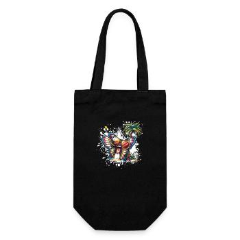 Vacances d’été papillon - Sac à bouteille - noir - Devant